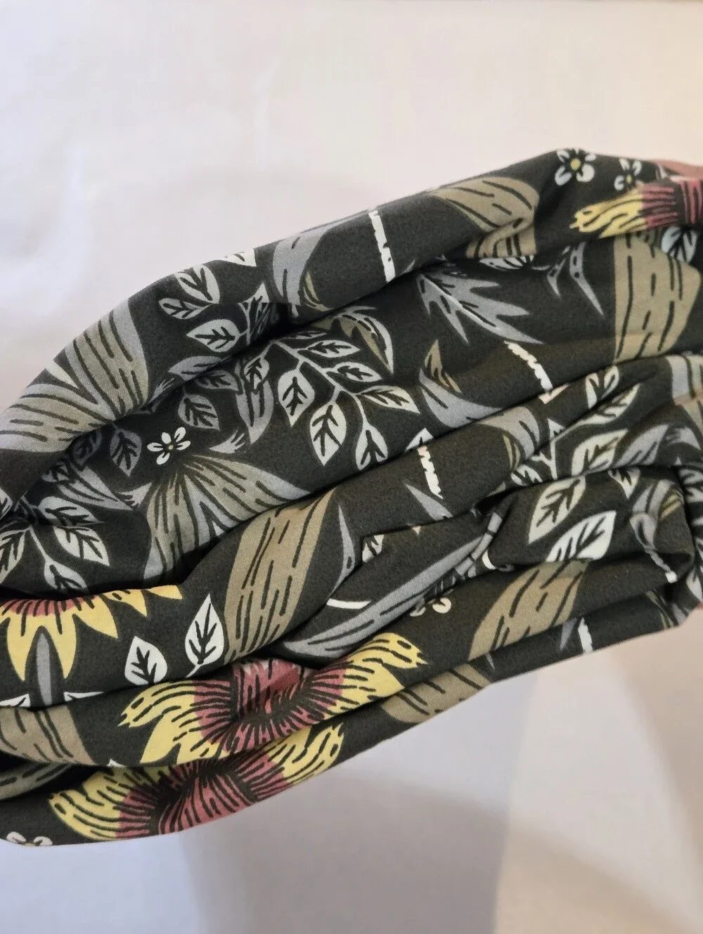 KÄRRDUNÖRT Black Duvet Cover with Yellow, Pink & Green Floral Print